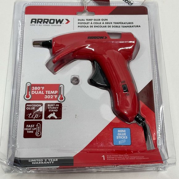 Arrow Fastener Glue Gun Dual Temp Light Weight Drip Resistant Precision Tip - Picture 2 of 3